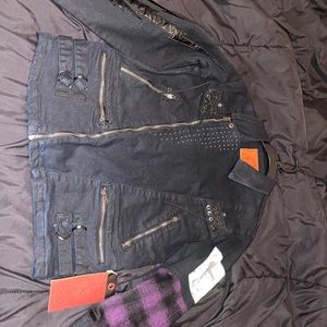 IRO-OCHI Denim jacket size small color Black